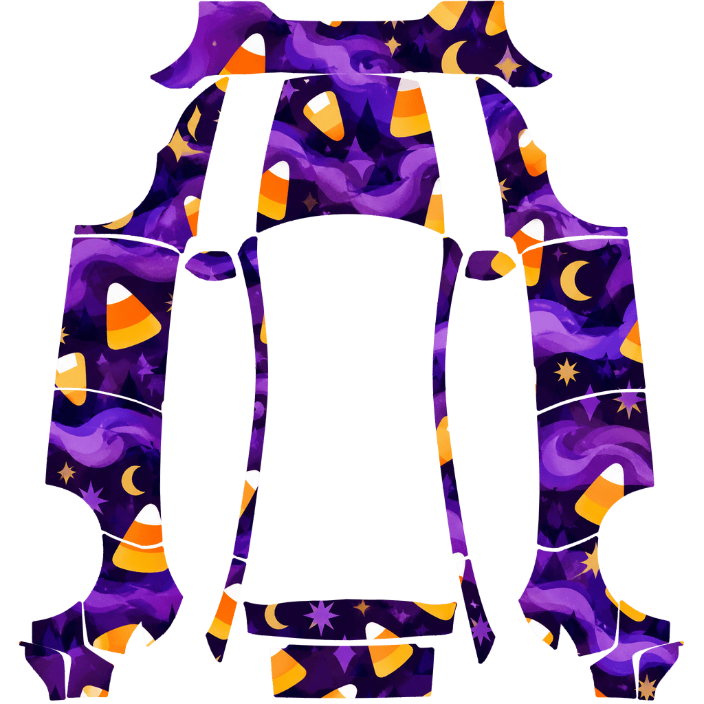 Halloween Candy Corn Purple Mist