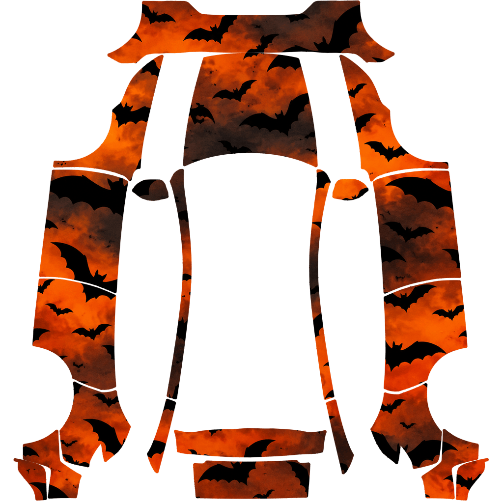 Halloween Bat Silhouette Flock