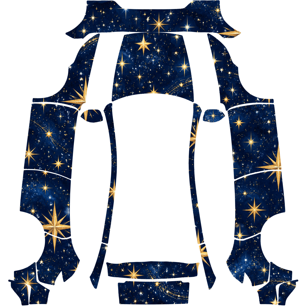 Christmas Navy Winter Stars