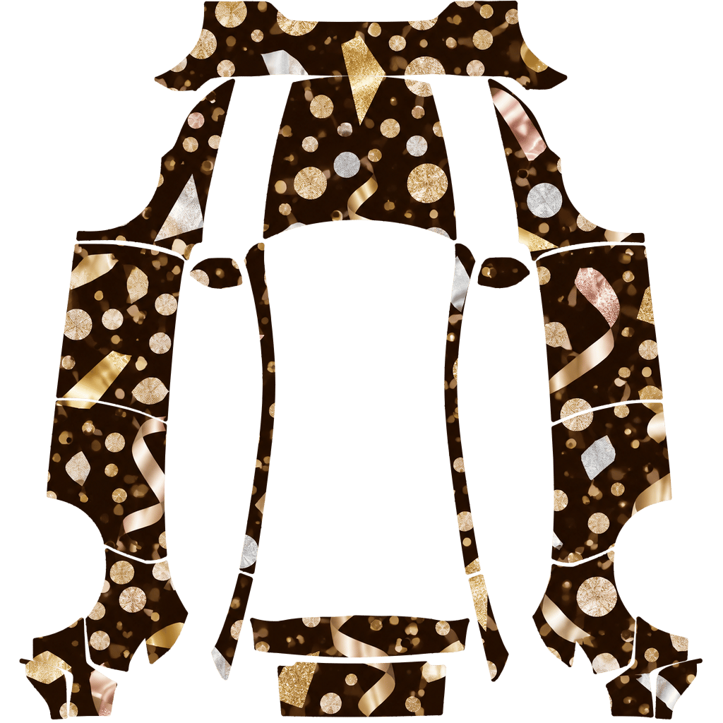 New Year Champagne Gold Confetti