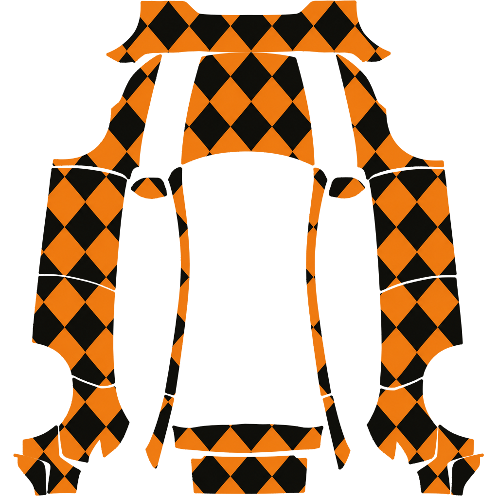 Halloween Pumpkin Harlequin