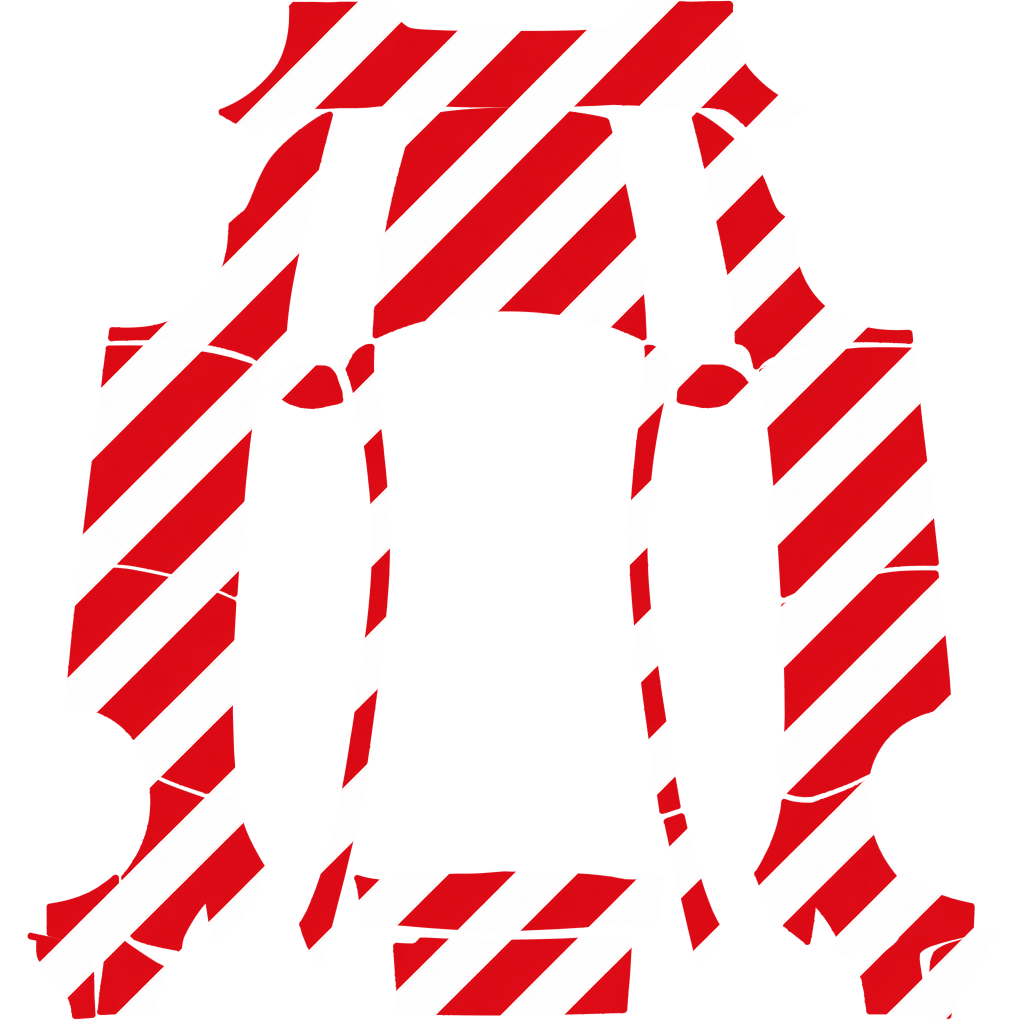 Christmas Candy Cane Stripes