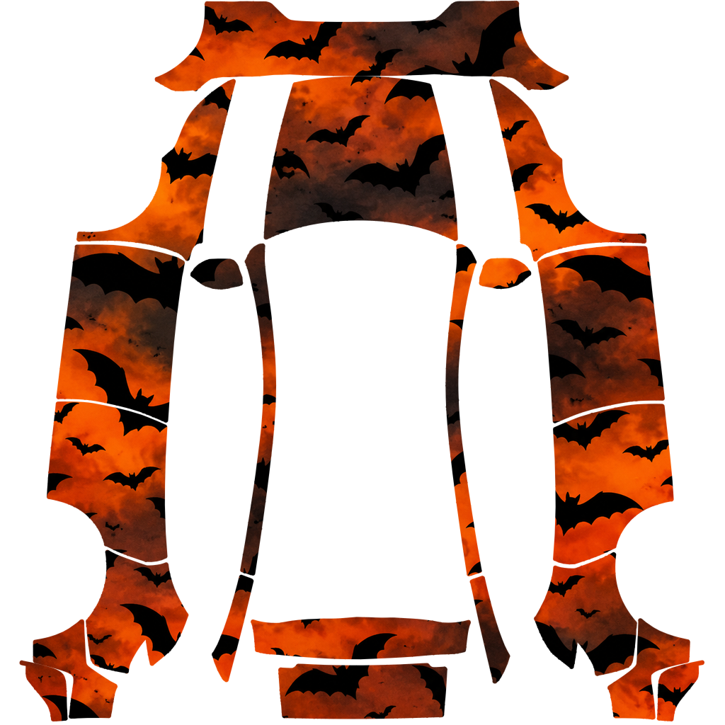 Halloween Bat Silhouette Flock