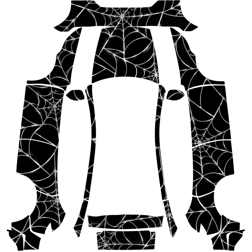 Halloween Gloss Silver Spiderweb