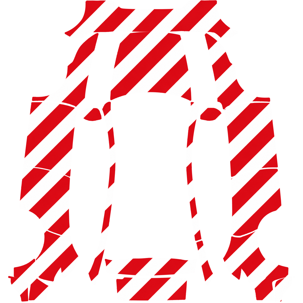 Christmas Candy Cane Stripes